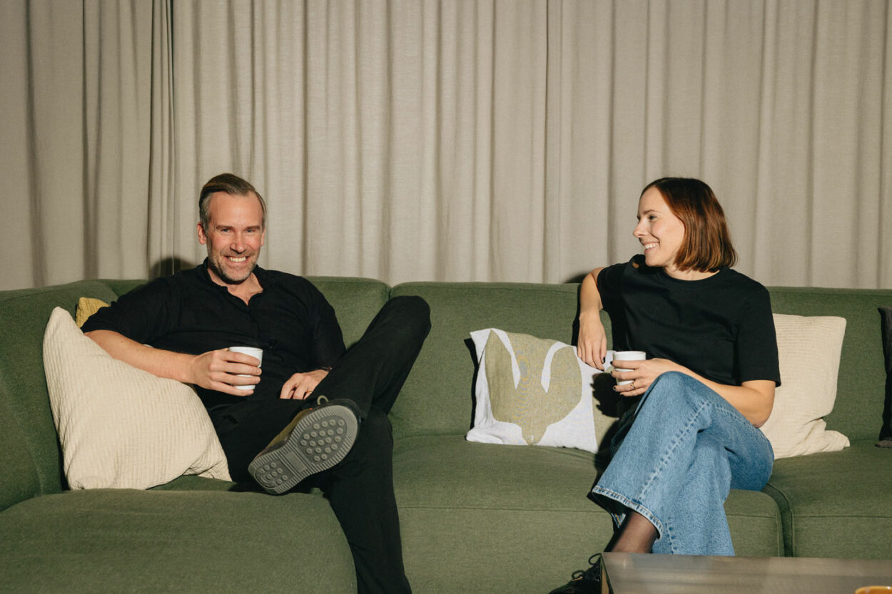 Vd Johan Palmblad och vide vd Michaela Karman
